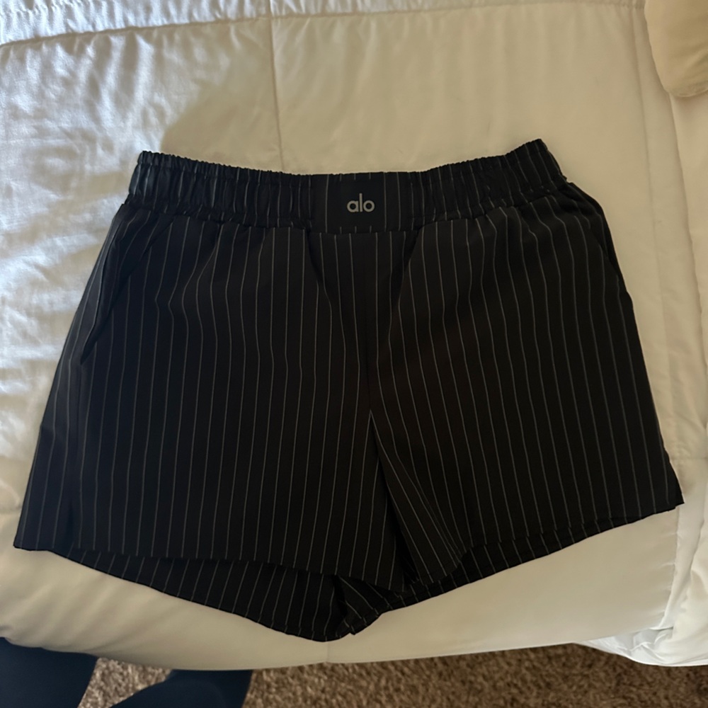 Alo Yoga Pinstripe Boxer Shorts